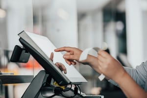Point of Sale POS being used